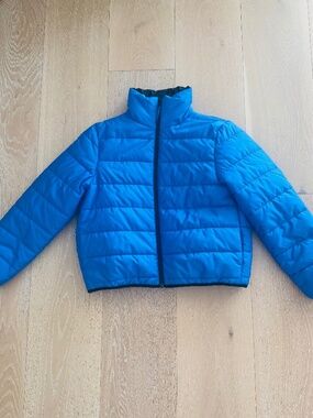 Wild Fable Blue Puffer Jacket Size Small (with flaw)